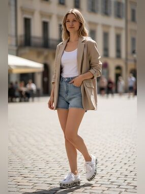 Superga Donna Platform Sneaker White/Black Sz 6